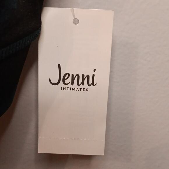 NWT Jenni Intimates XL Black Dark Blue Sports Bra - Picture 4 of 4